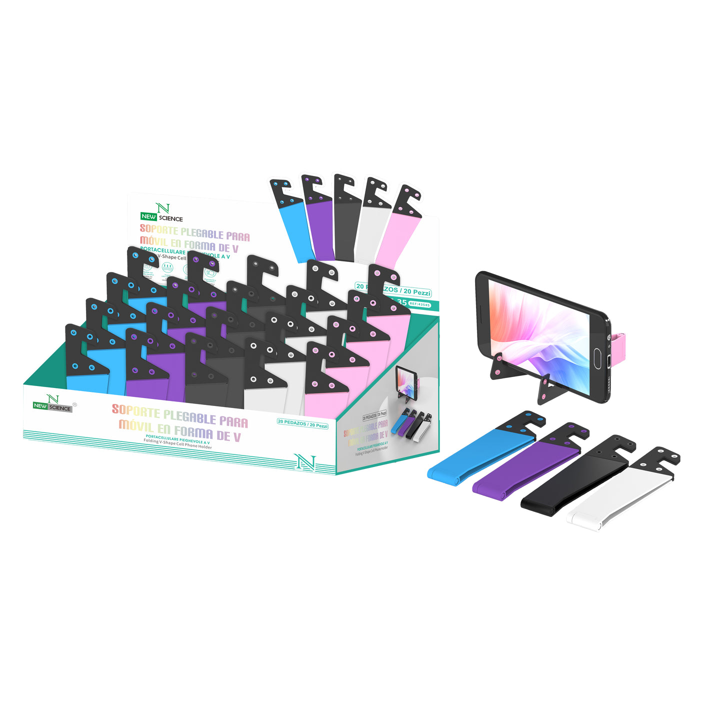 Soporte Móvil/Tablet para Escritorio (Pack 20 Uds) DE-35