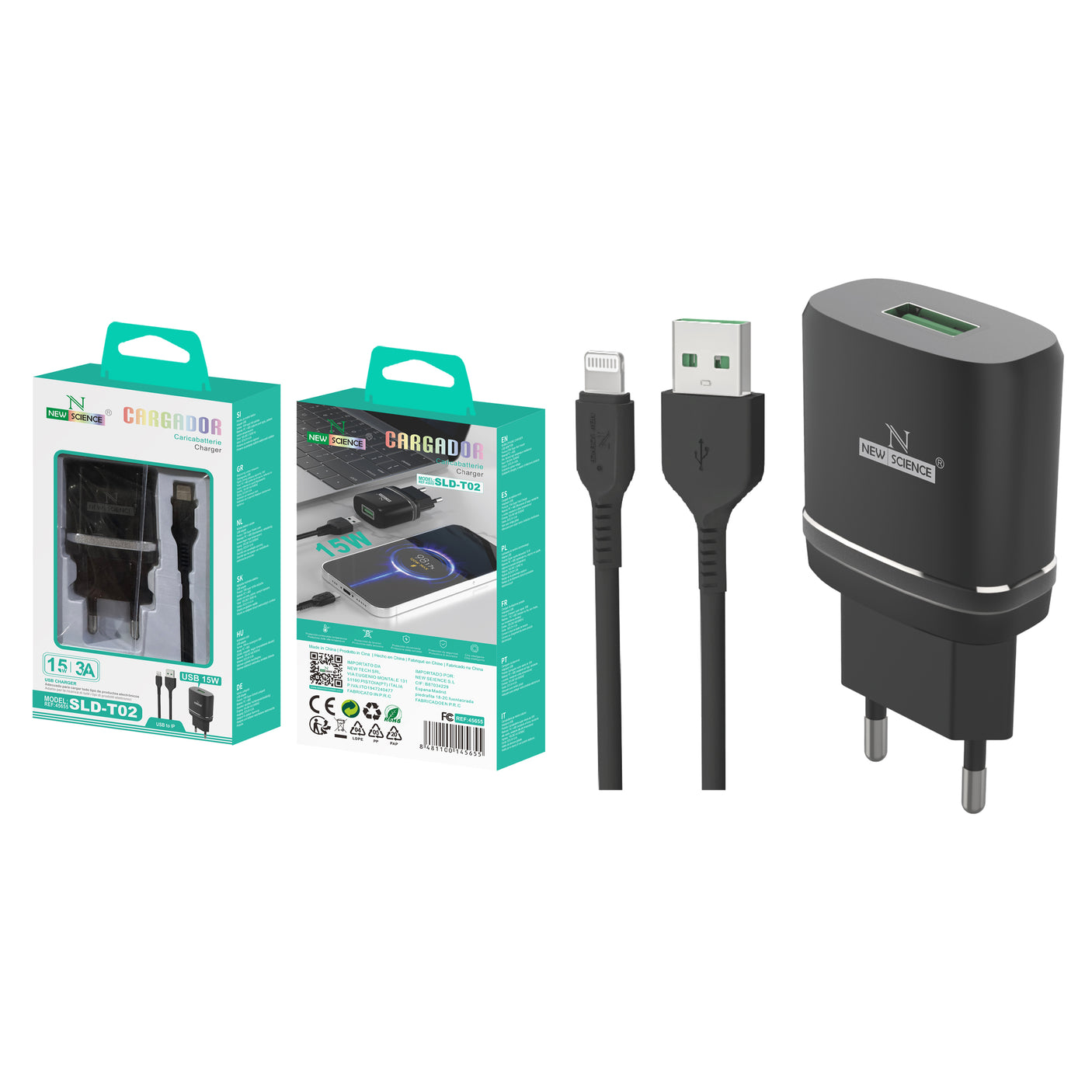 Cargador USB a iPhone 3A/15W SLD-T02