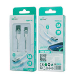 Cable USB a Type C 5A 1M JX-03 Blanco