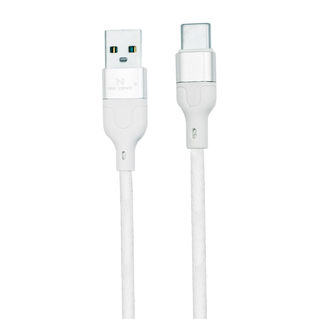 Cable USB a Type C 5A 1M JX-03 Blanco