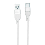 Cable USB a Type C 5A 1M JX-03 Blanco