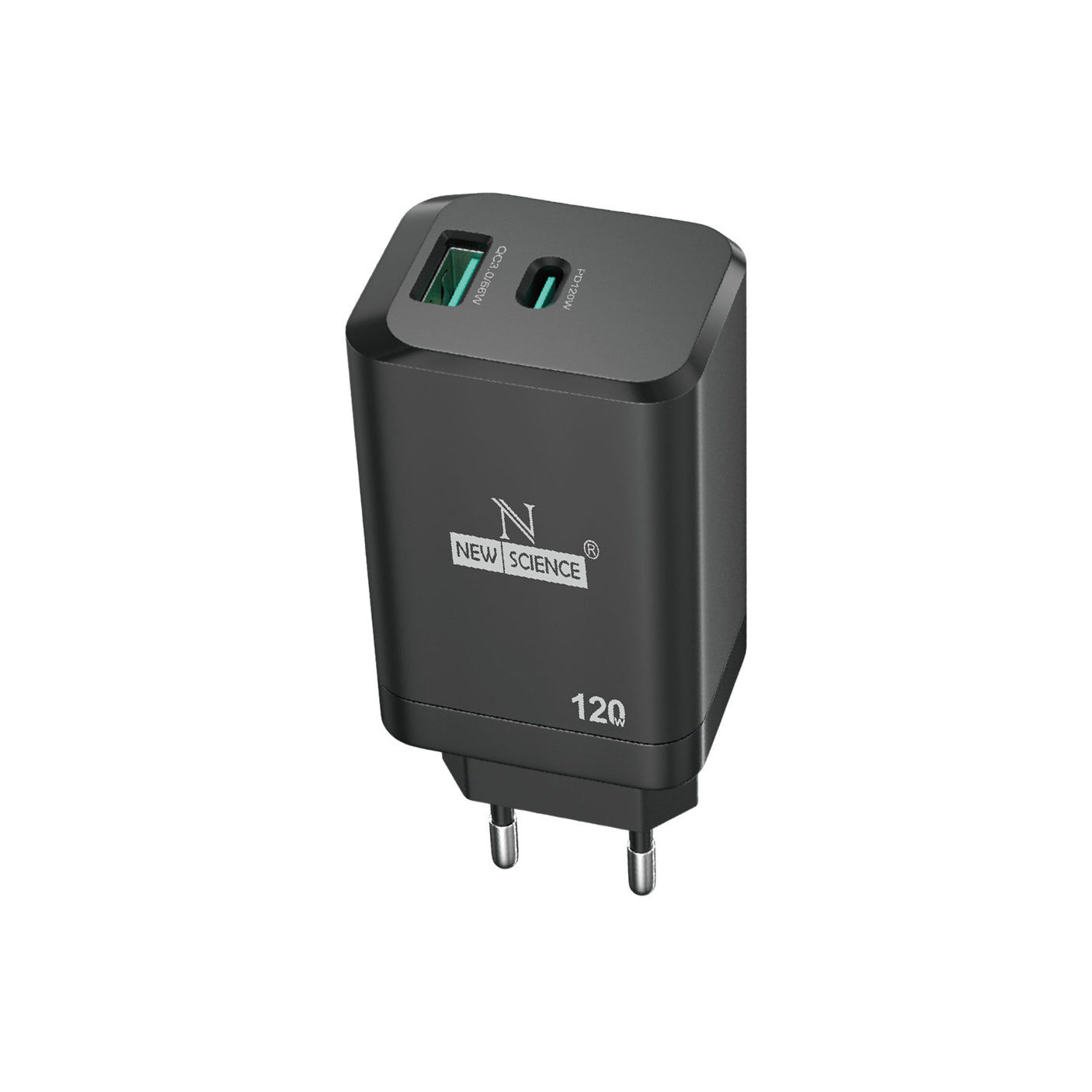 Enchufe Adaptador 2Puertos PD USB-C 120W+USB 66W SLD-T91