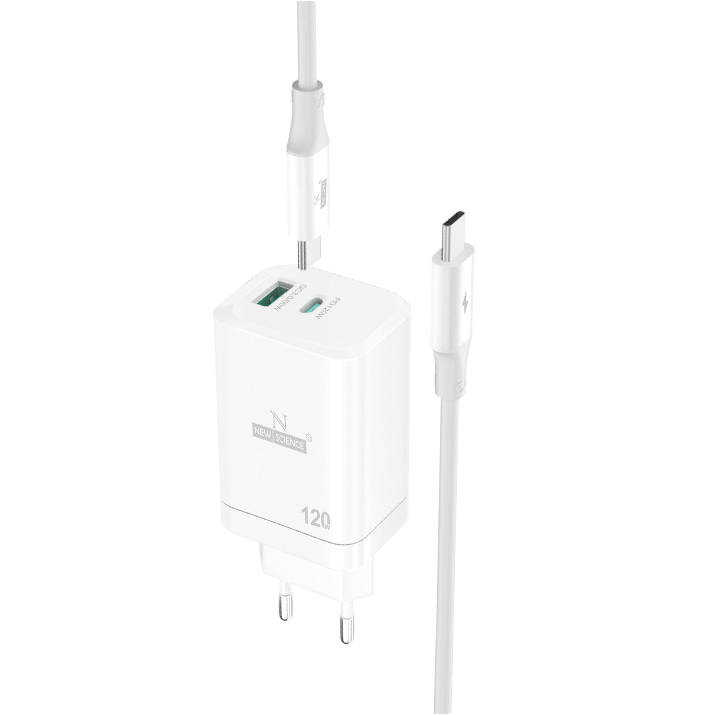 Cargador USB 66W+PD 120W a Type C SLD-T91