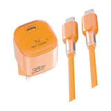 Cargador PD USB-C a Type C 35W AC-232 NARANJA