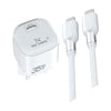 Cargador PD USB-C a Type C 35W AC-232 BLANCO