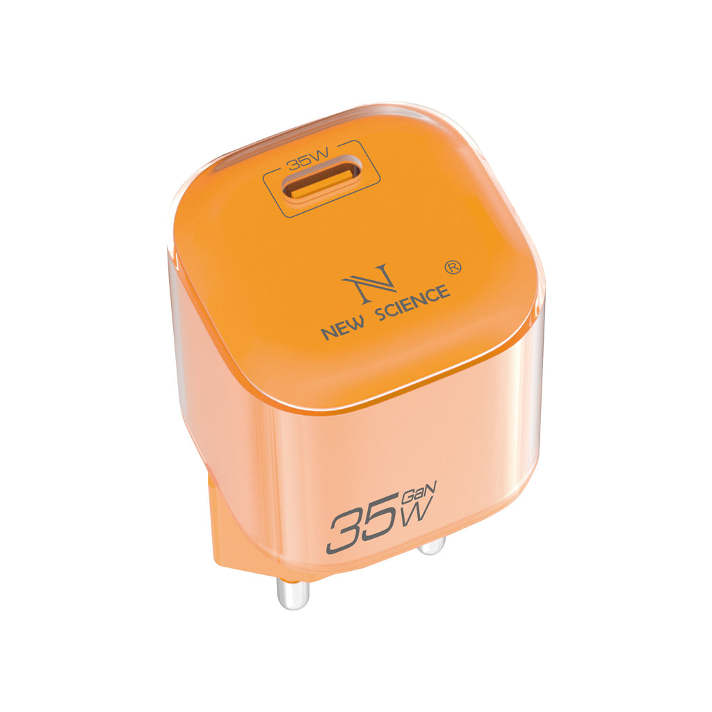 Enchufe PD USB-C 35W Modelo AC-232 NARANJA