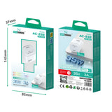 Enchufe PD USB-C 35W Modelo AC-232 BLANCO