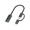 Adaptador USB 3.0 OTG con Salida Tipo C / iPhone Modelo A9
