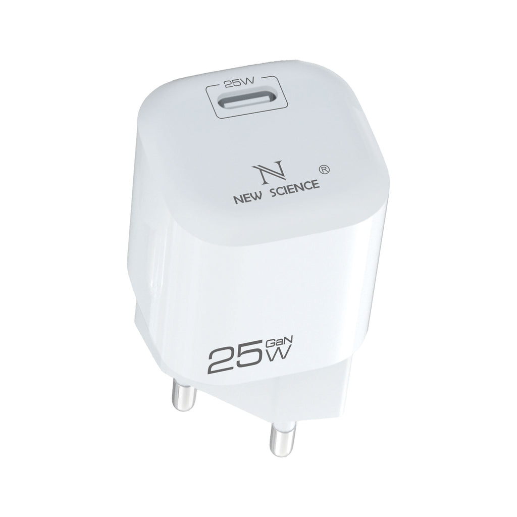 Enchufe PD USB-C 25W Modelo AC-233 BLANCO