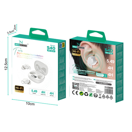 Auriculares Inalámbricos S40 BLANCO