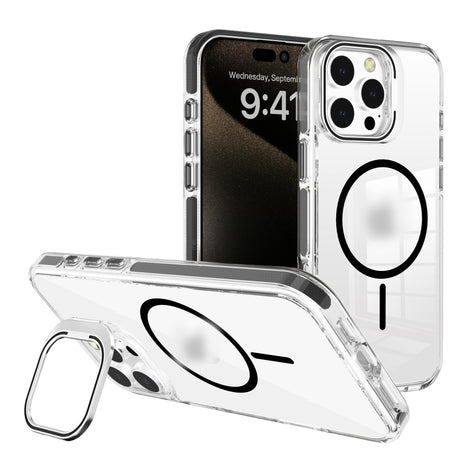 Funda Transparente iPhone 16E con Soporte para Cámara y MagSafe Protector de cámara incluido