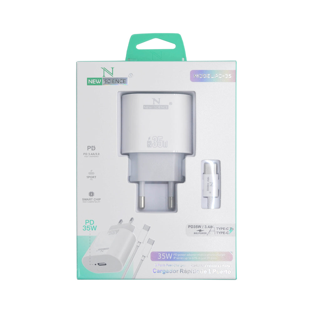 Cargador PD USB-C a Type C 35W PD-35