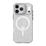 iPhone 16 Funda Transparente con Purpurina y MagSafe