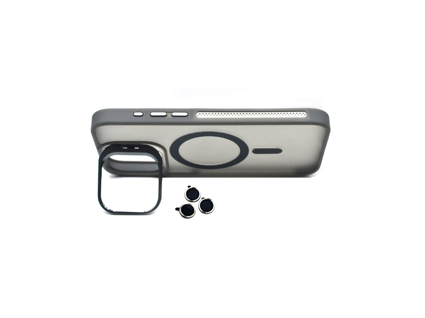 iPhone 16 Pro Max Magsafe Case with Camera Protection and Foldable Stand