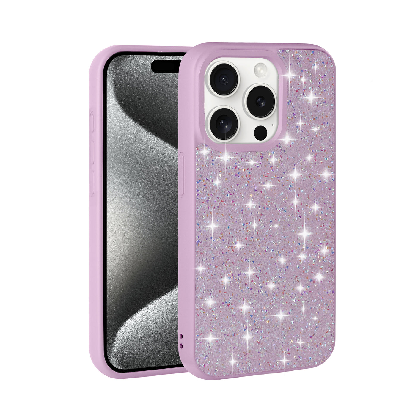 Samsung A56 Carcasa con Purpurina Brillante Cromada