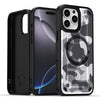 iPhone 17 Pro Max Funda Antigolpes con Diseno Camuflaje y Aro Magnético