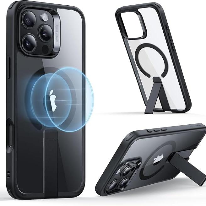 Funda Transparente iPhone 15 con Soporte y MagSafe