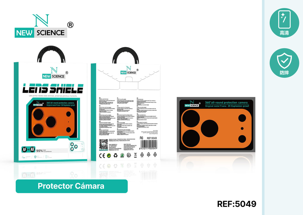 Protector Lente de Cámara Metalizado iPhone 17 Pro Max