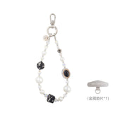 Cadena Multifuncional de 16cm para Movil con Perlas y Abalorios Brillantes  (Pake 10 uds)
