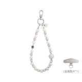Cadena Multifuncional de 16cm para Movil con perlas y Abalorios Brillantes (Pake 10 uds)