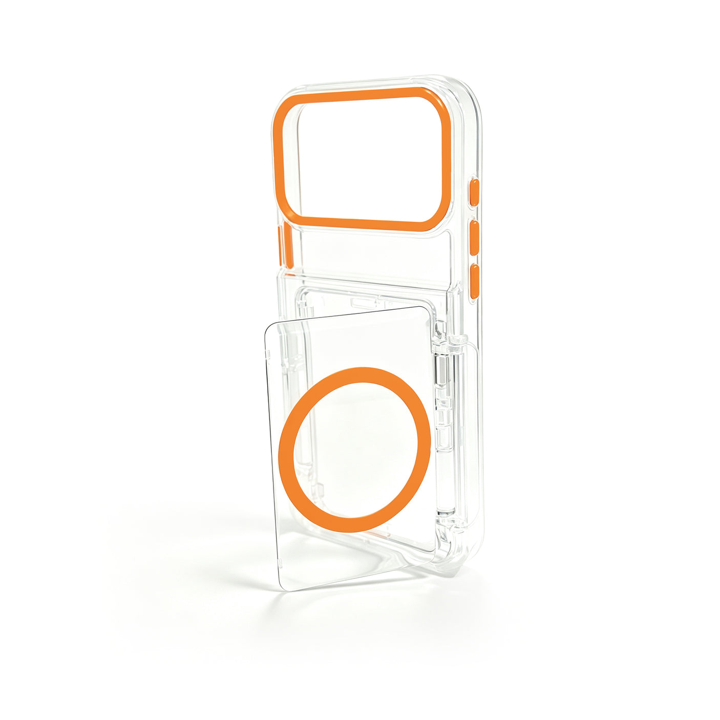 iPhone 17 Carcasa Transparente con Tarjetero Magnética
