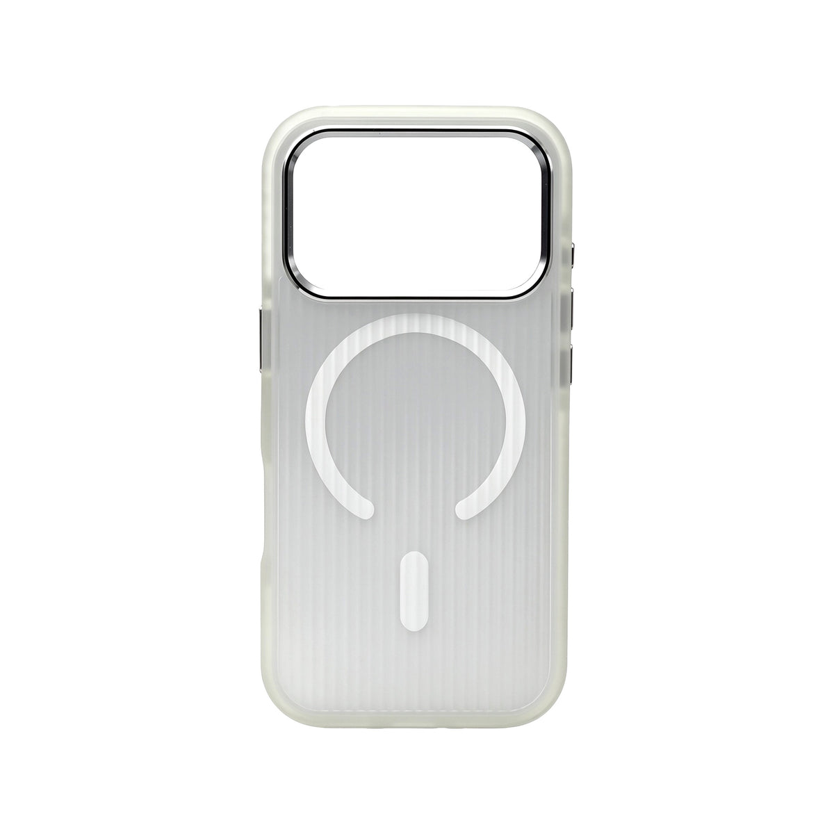 iPhone 15 Pro Max Carcasa  Magsafe Transparente con Degradado y Textura Lineal
