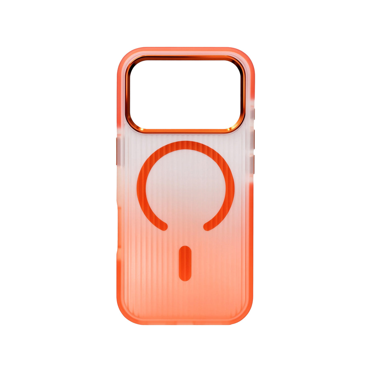iPhone 15 Pro Max Carcasa  Magsafe Transparente con Degradado y Textura Lineal