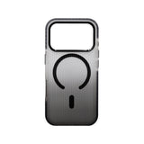 iPhone 15 Pro Max Carcasa  Magsafe Transparente con Degradado y Textura Lineal