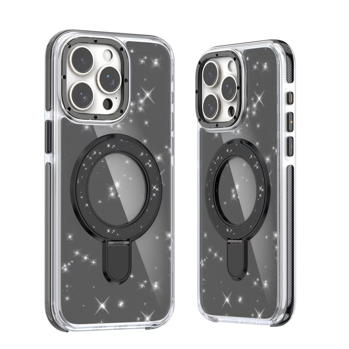 iPhone 17 Air Carcasa Magsafe Brillante con Soporte Plegable