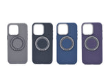 iPhone 15 Plus Magsafe Leather Case with Ring