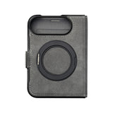 iPhone Duo Carcasa Magsafe Tacto Piel -Soporte+Tarjetro+Libro 3 En 1
