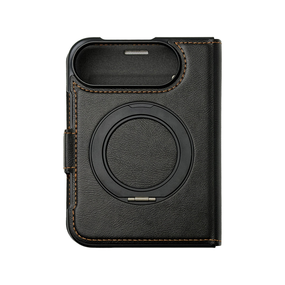 iPhone Duo Carcasa Magsafe Tacto Piel -Soporte+Tarjetro+Libro 3 En 1