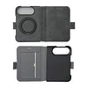 iPhone Duo Carcasa Magsafe Tacto Piel -Soporte+Tarjetro+Libro 3 En 1