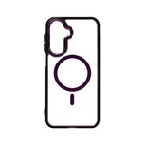 Samsung A17 Carcasa MagSafe Transparente con Borde a Color