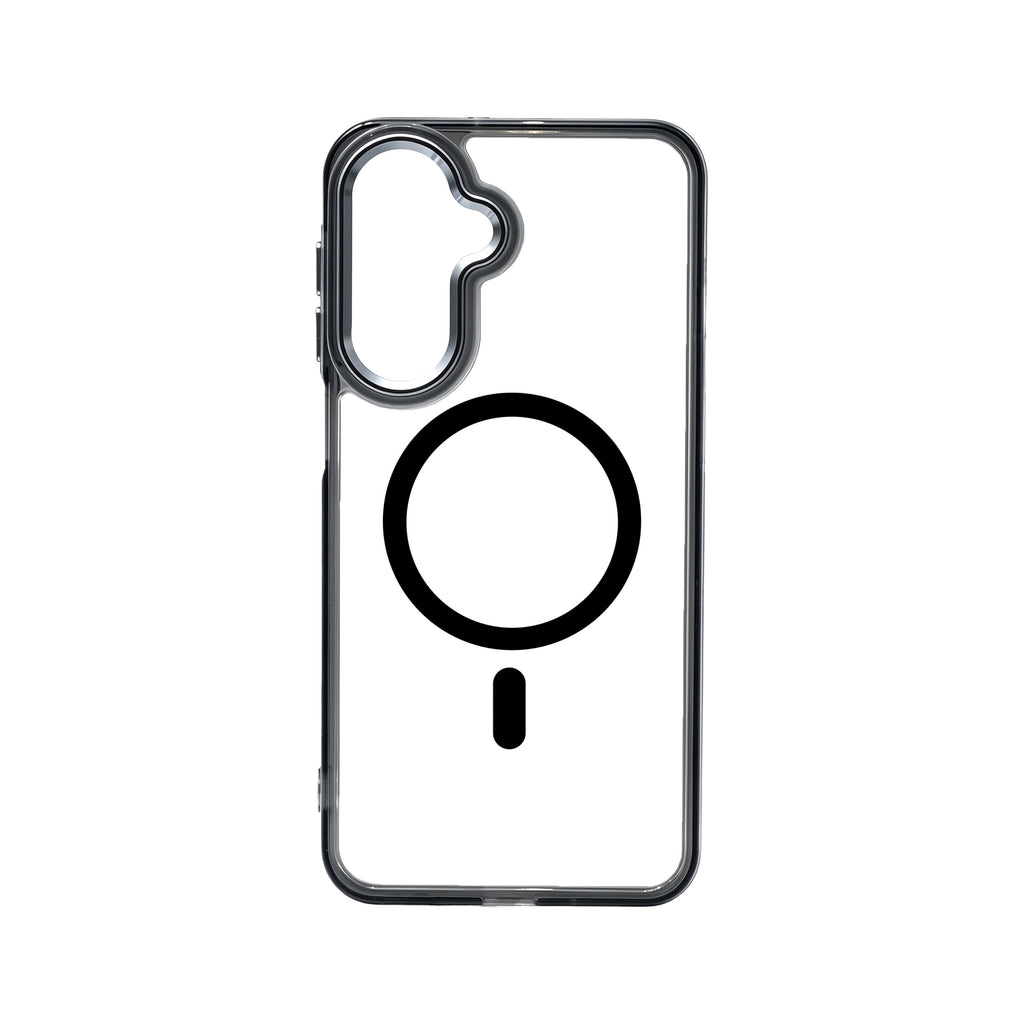 Samsung A17 Carcasa MagSafe Transparente con Borde a Color