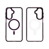 Samsung A17 Carcasa MagSafe Transparente con Borde a Color
