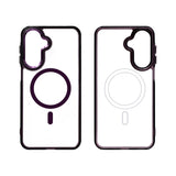 Samsung A17 Carcasa MagSafe Transparente con Borde a Color
