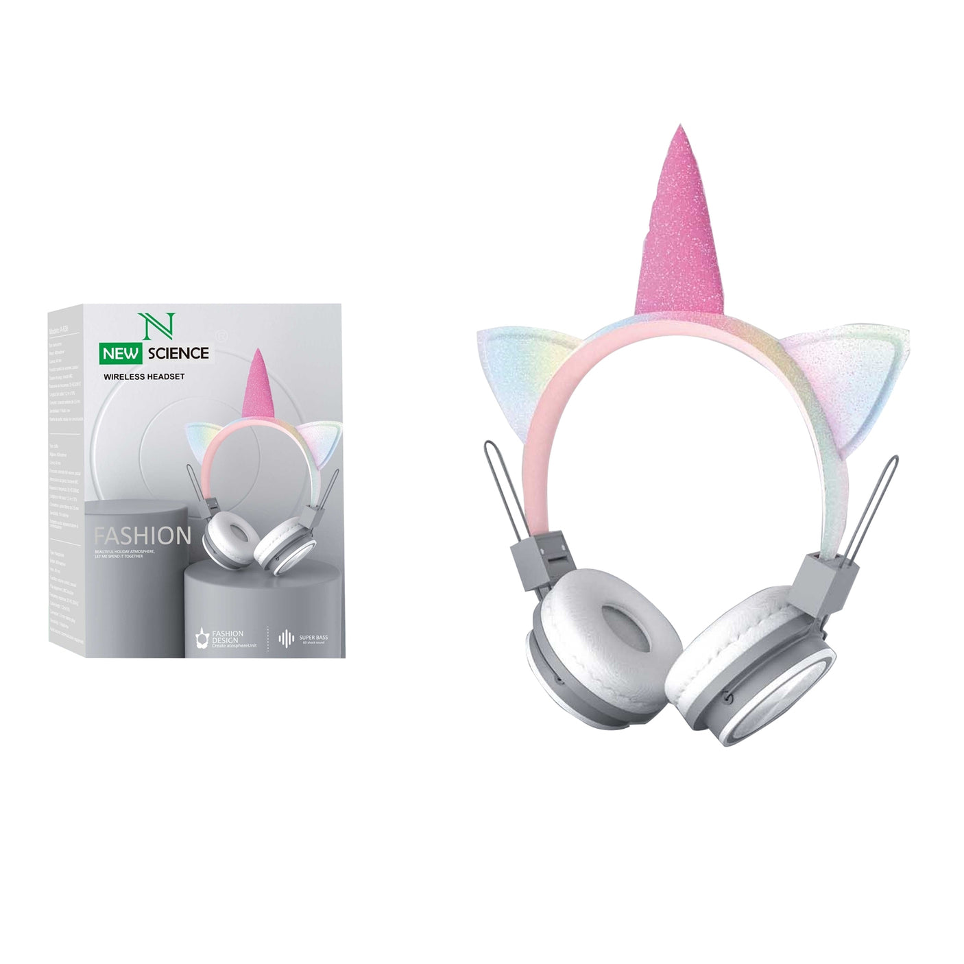 Cascos con Cable 3.5mm Jack Diseño Unicornio A-638