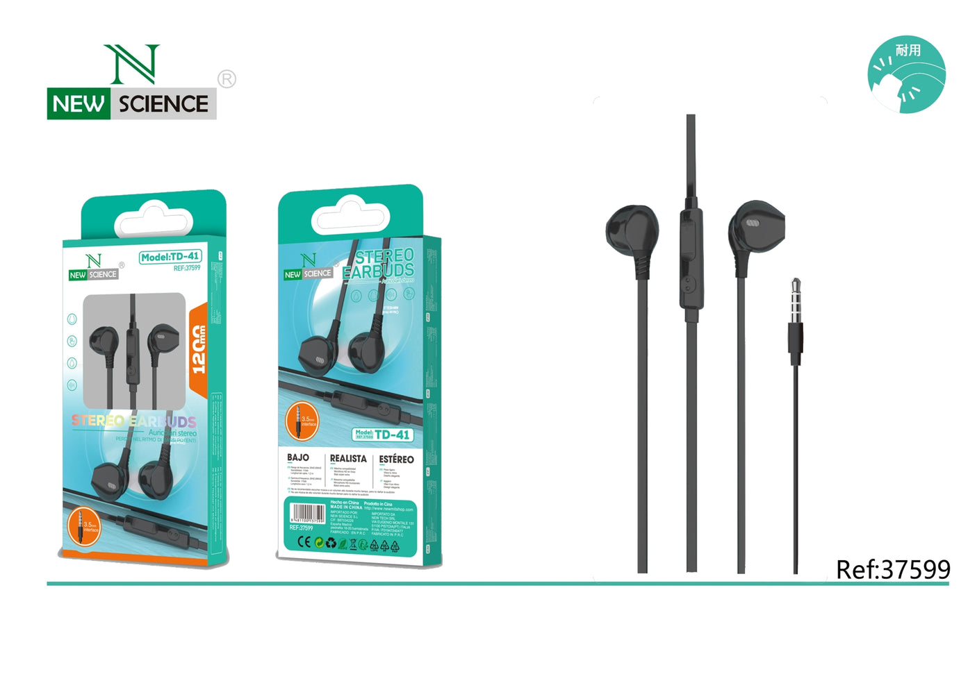 Headphones 3.5mm Jack TD-41