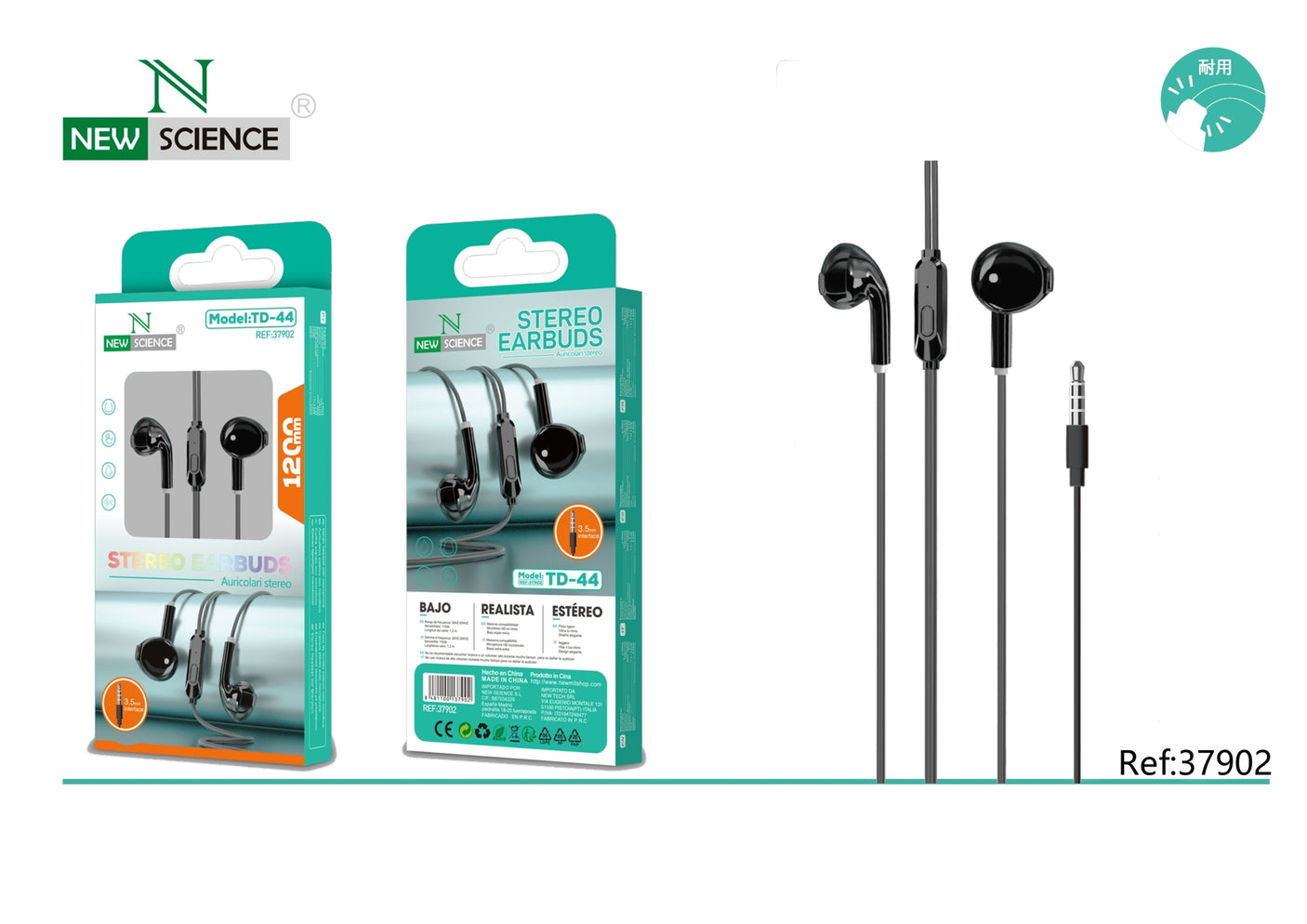 Headphones 3.5mm Jack TD-44