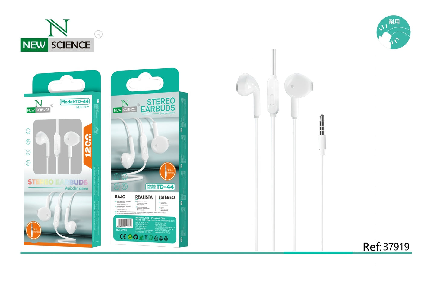 Headphones 3.5mm Jack TD-44