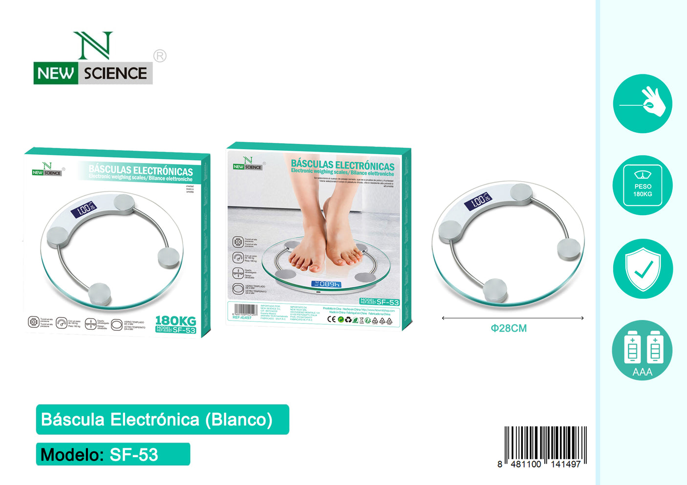 Básculas Electrónicas Modelo SF-53