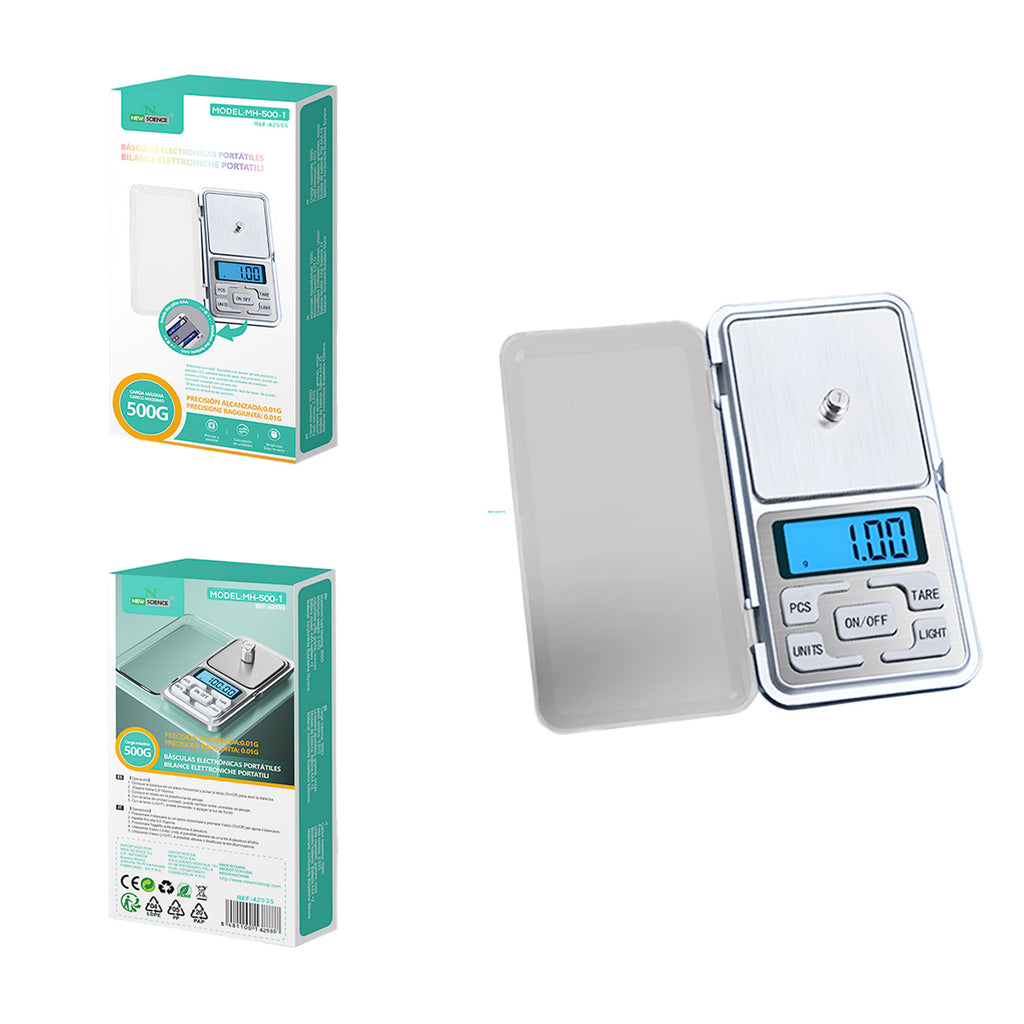 Mini Báscula MAX:500G Precisión 0.01G MH-500-1