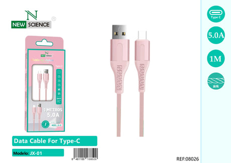 Cable USB a Type C 5A 1M JX-01
