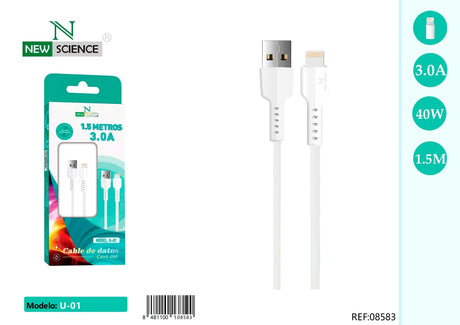 Cabo USB para iPhone 3A U-01