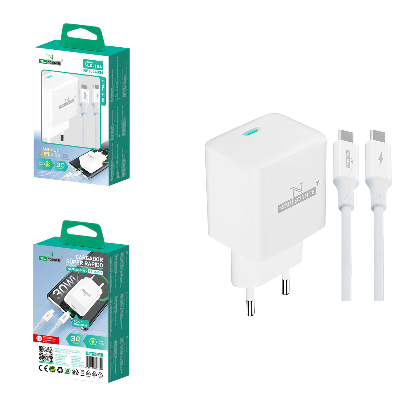 Cargador PD USB-C para Type C 30W SLD-T84