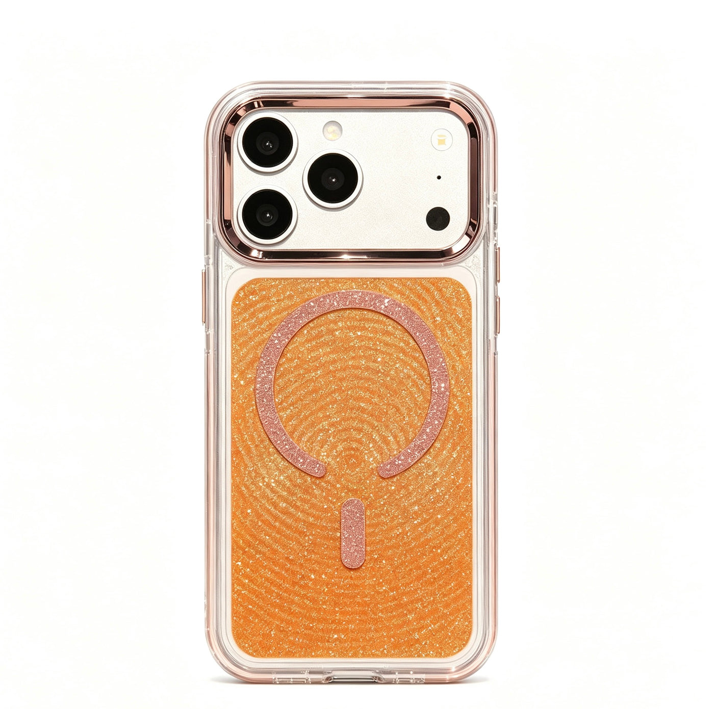 iPhone 15 Pro Max Carcasa Magsafe con Brillo Purpurina