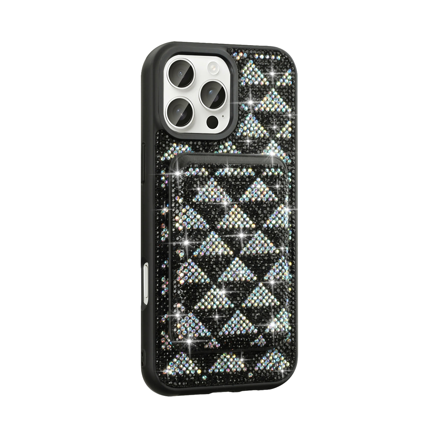Funda Magnética Brillante iPhone 16 con Tarjetero