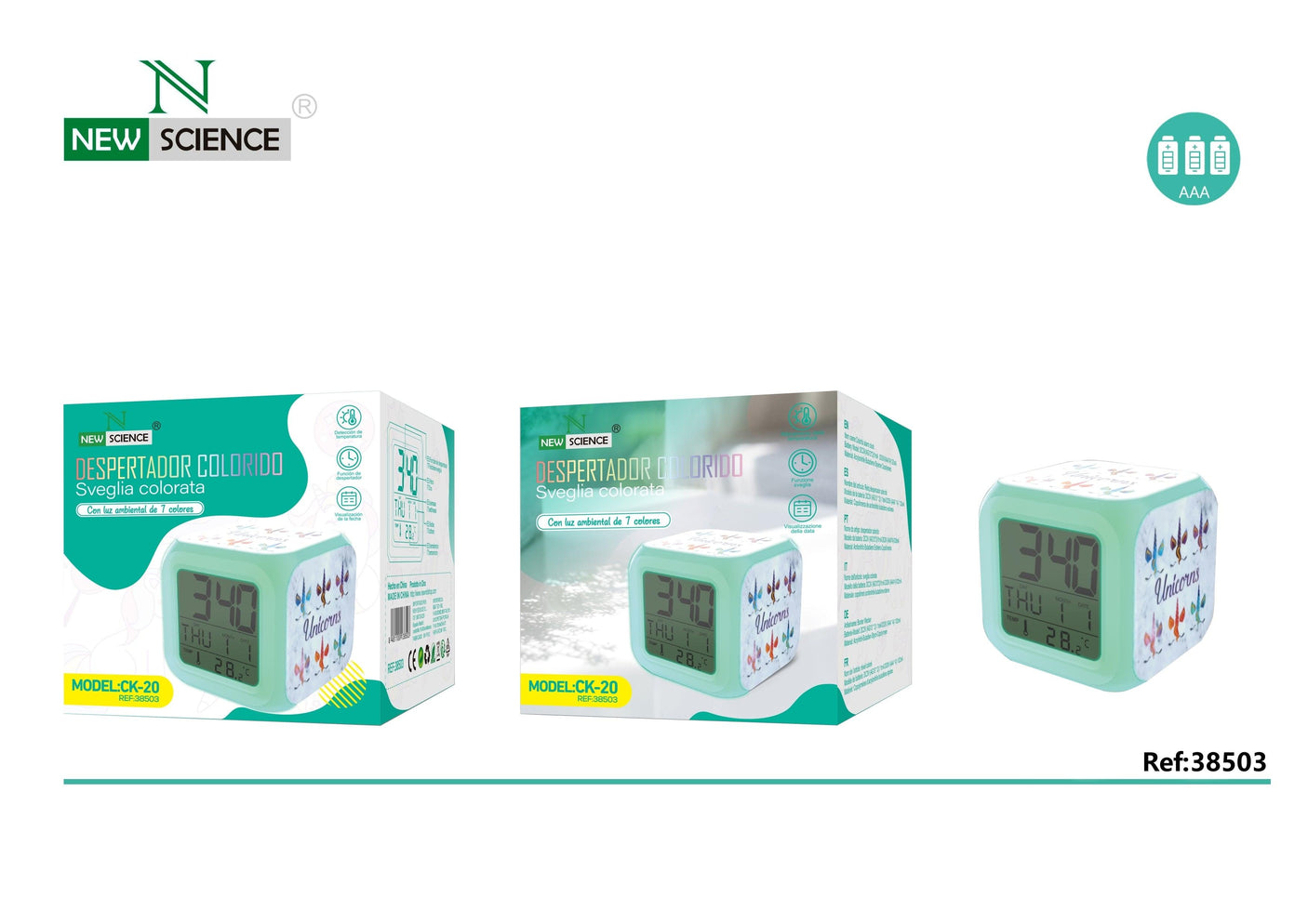 Reloj Despertador Digital CK-20