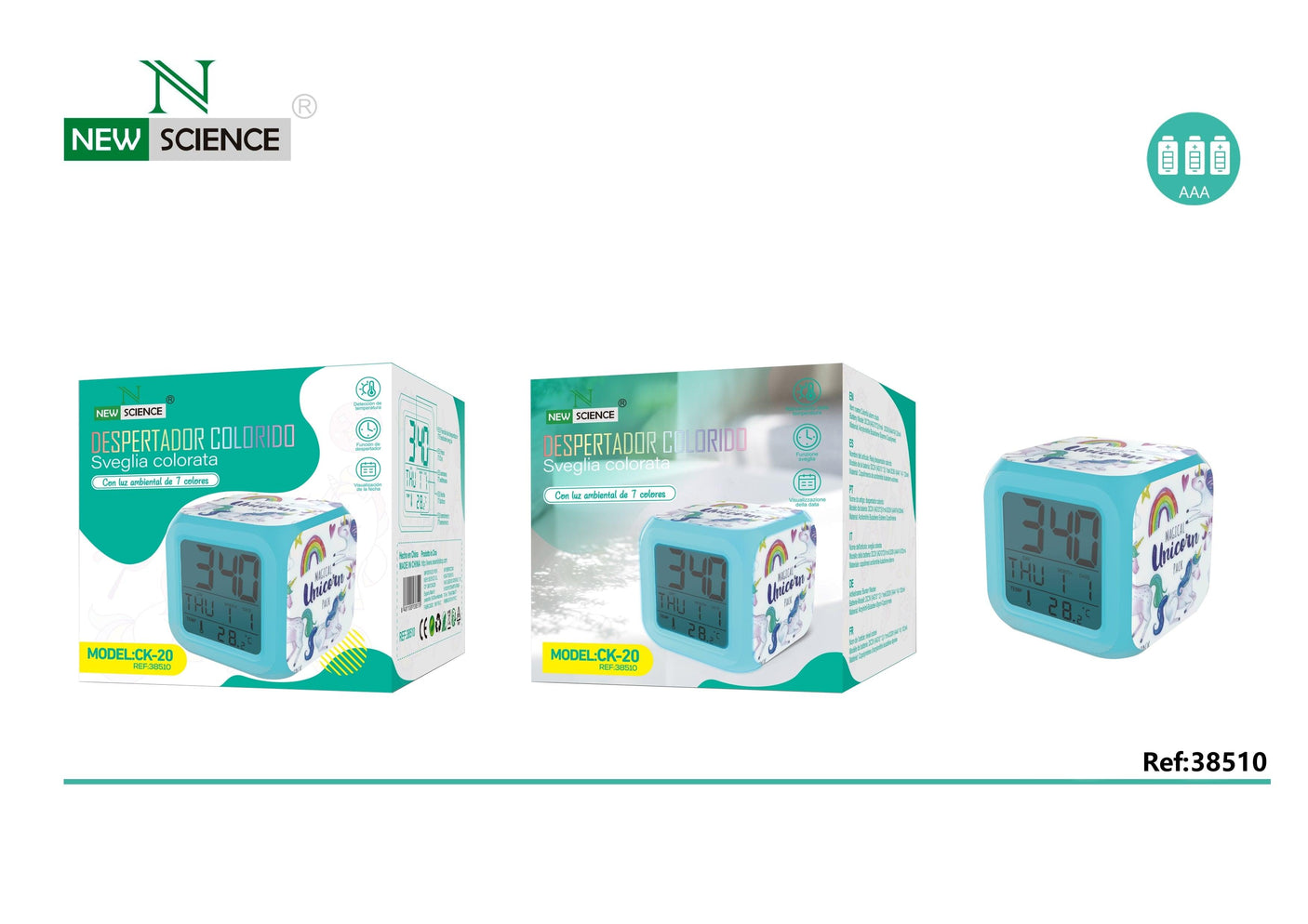Reloj Despertador Digital CK-20